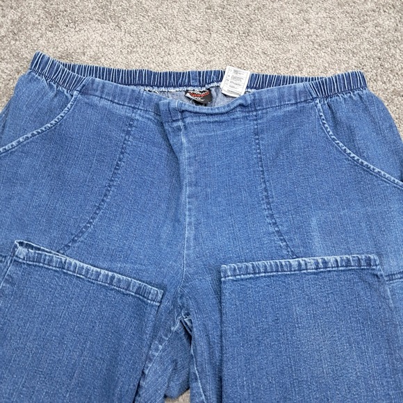 Just My Size JMS Classic Comfort Stretch Pull On Denim Jeans Petite 2X 18W 20W - Picture 2 of 10